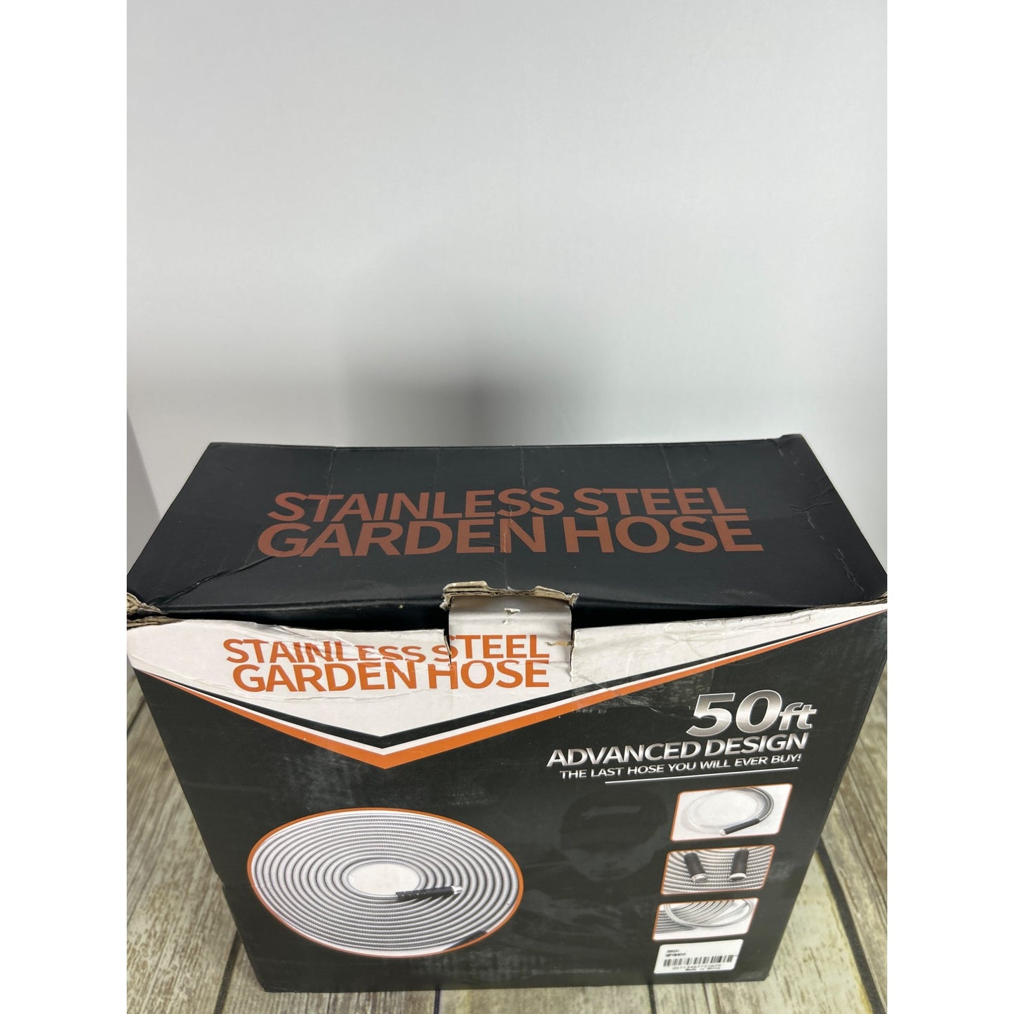 Stainless Steel Garden Hose 50 Ft Advanced Design Kink Proof Tear & Crack Proof Durable Outdoor Use