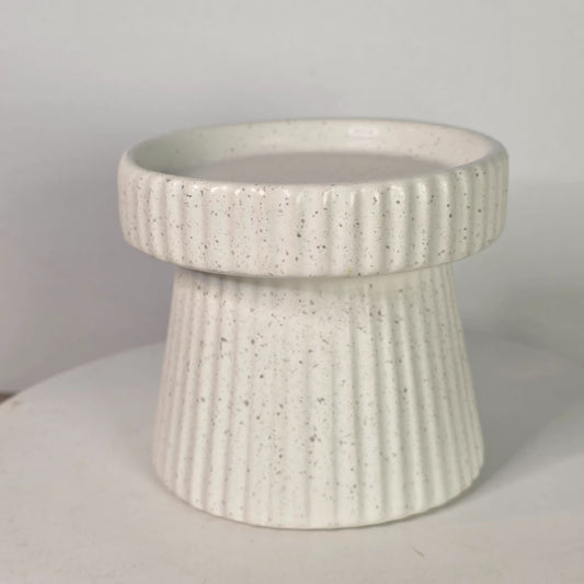 Speckled Ceramic Candle Holder Stand  Decorative Pillar 3" Made For Retail  China