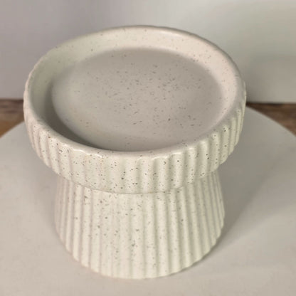 Speckled Ceramic Candle Holder Stand  Decorative Pillar 3" Made For Retail  China