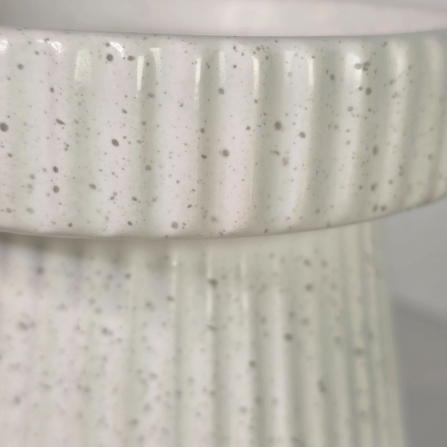 Speckled Ceramic Candle Holder Stand  Decorative Pillar 3" Made For Retail  China