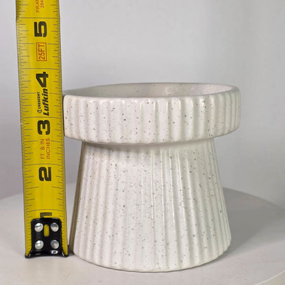 Speckled Ceramic Candle Holder Stand  Decorative Pillar 3" Made For Retail  China