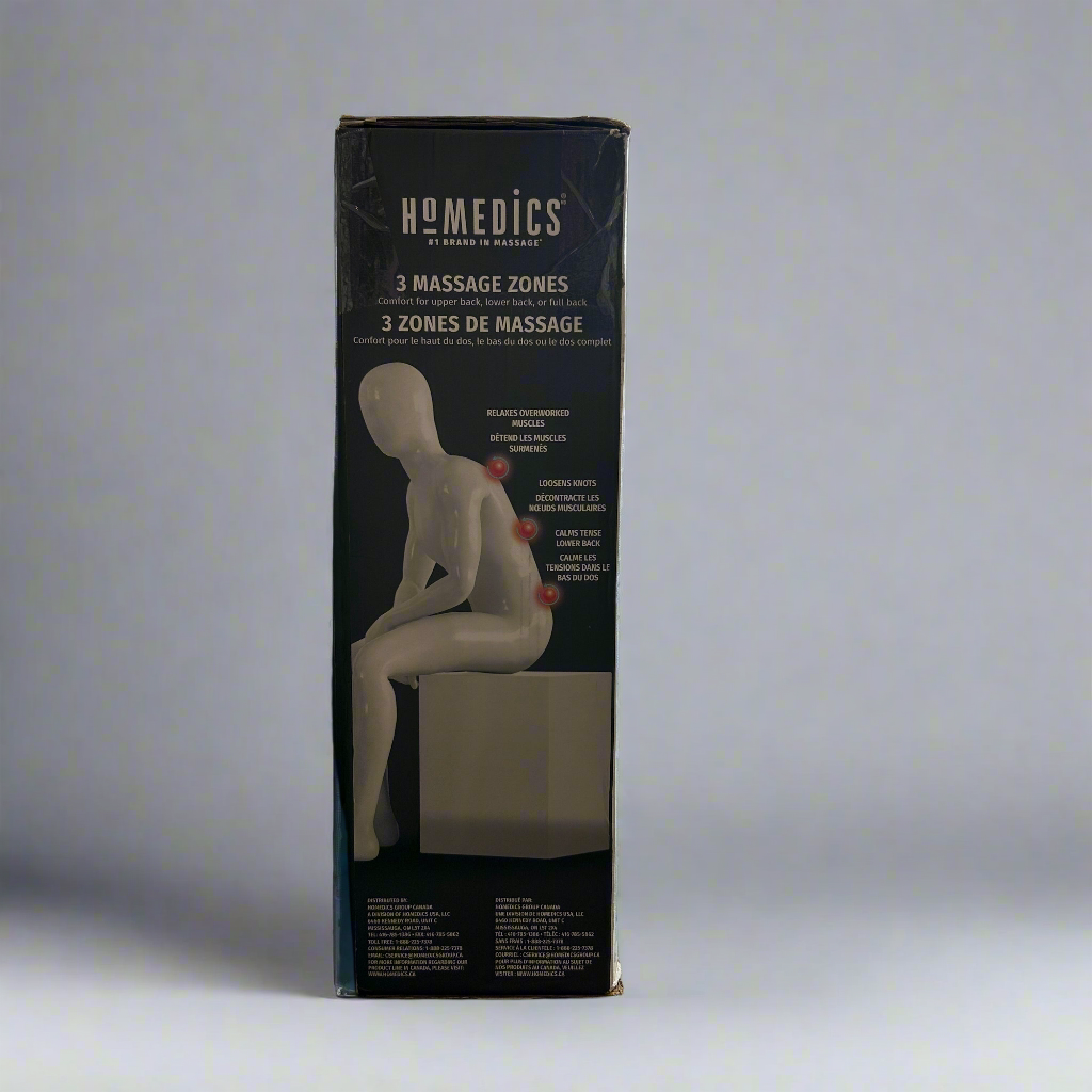 HoMEDICS Shiatsu Kneading & Vibration Cushion w/Heat Massager