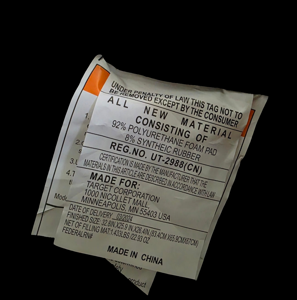 NWT New Room Essentials Collapsible Sling Chair Navy Blue 32"Hx25"Wx26"D