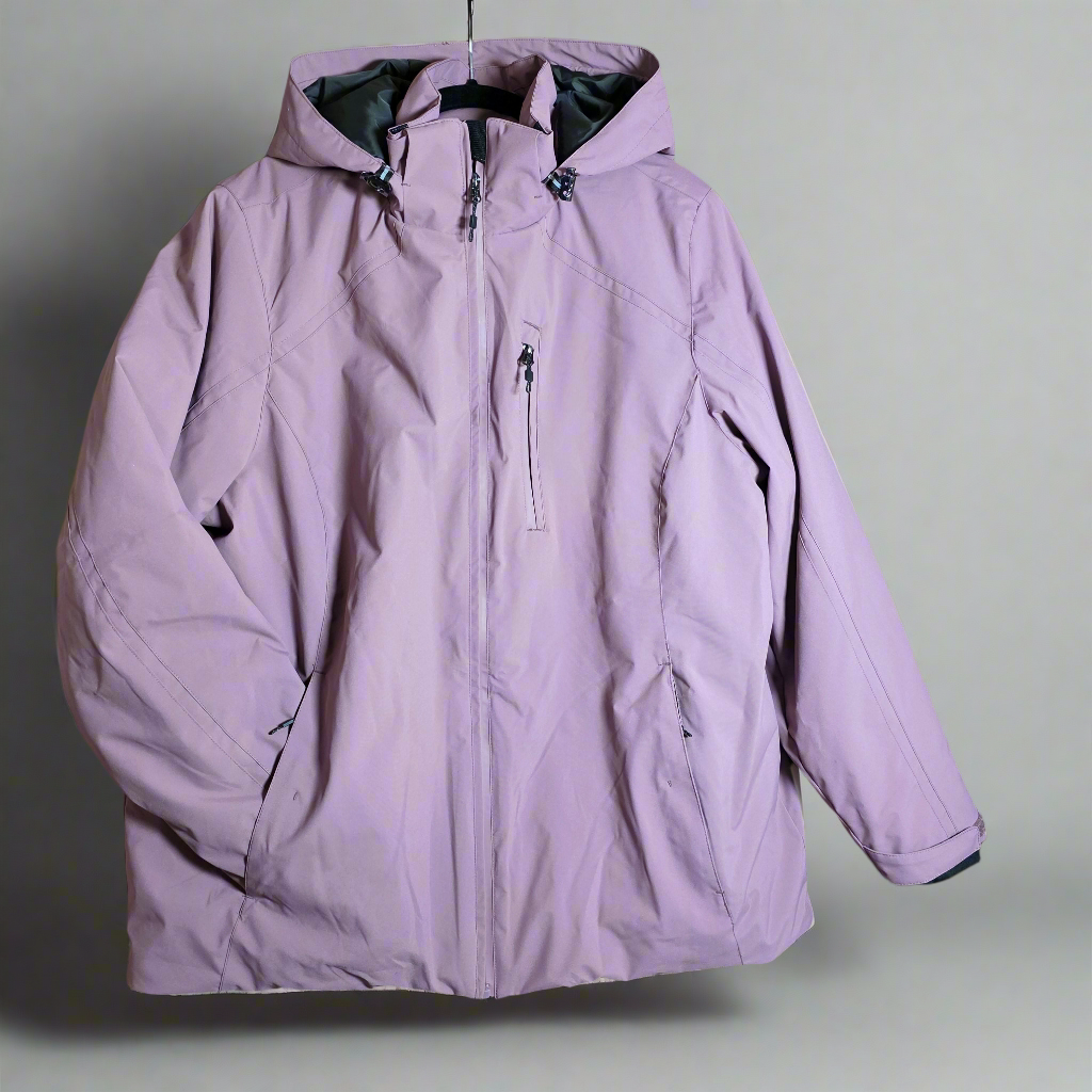 NWT New Women's TEC-ONE Explorer Ski/Snowboarding Jacket Pongee Lilac Purple 2X (20W-22W)