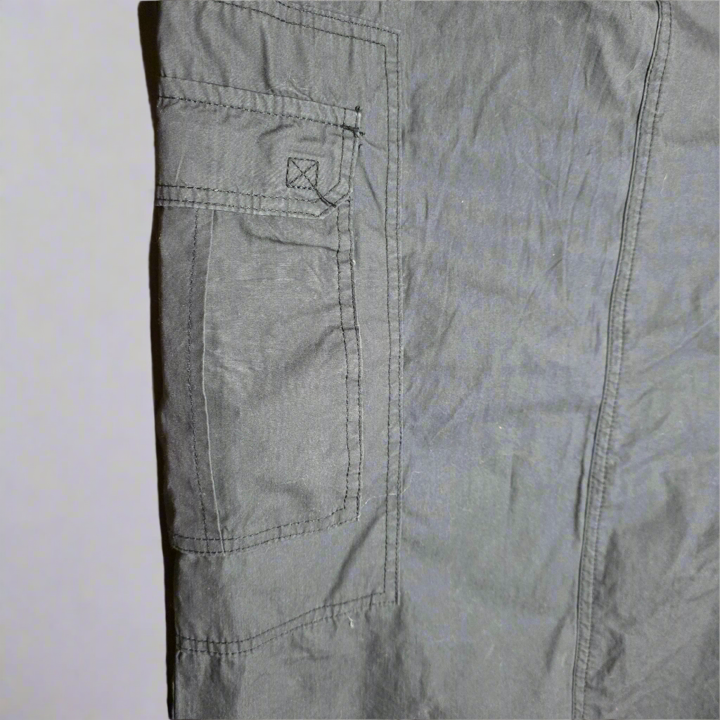 NWT New Women's Wild Fable Dark Gray Back Slit Cargo Skirt Small