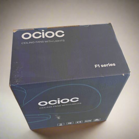 NIB New OCIOC Quiet Ceiling Fans With Lights RZ-LSEW-BK22