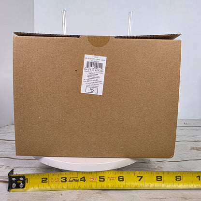 2 Pack Ribbed Clear Glass Tumblers With Bamboo Lids & Reusable Straws 11 Oz