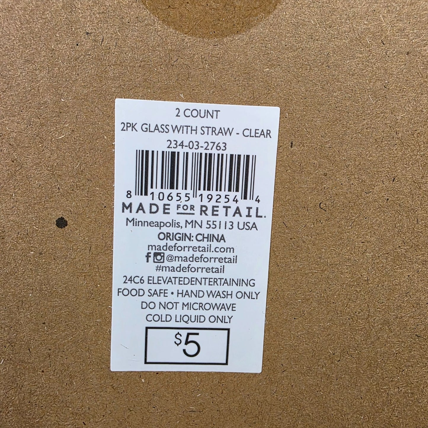 2 Pack Ribbed Clear Glass Tumblers With Bamboo Lids & Reusable Straws 11 Oz