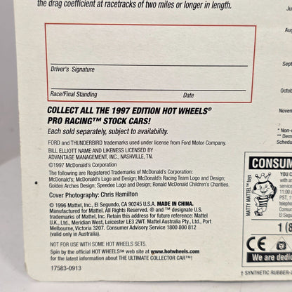 Hot Wheels Pro Racing 1997 Bill Elliott Die-Cast Car