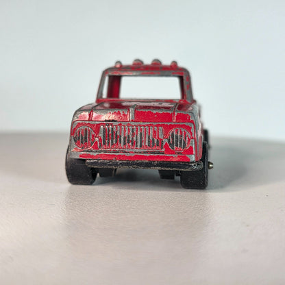 Vintage TootsieToy Red Pickup Truck Die-Cast Metal Toy Car Distressed Look Collectible