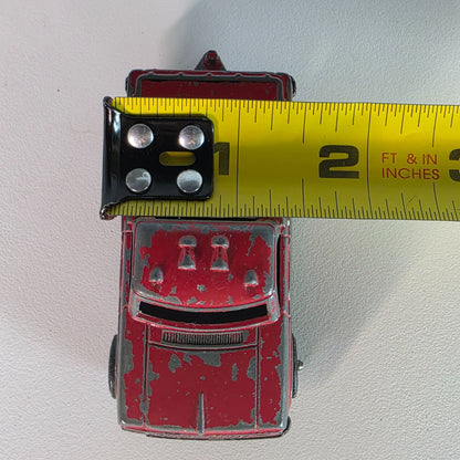 Vintage TootsieToy Red Pickup Truck Die-Cast Metal Toy Car Distressed Look Collectible