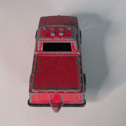 Vintage TootsieToy Red Pickup Truck Die-Cast Metal Toy Car Distressed Look Collectible