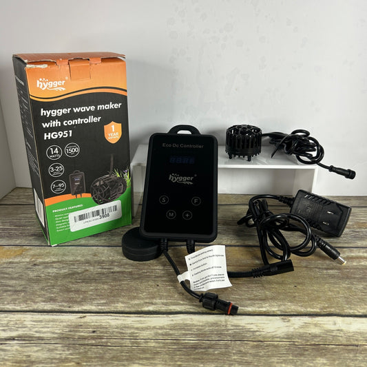 Hygger Quiet Magnetic Aquarium Wave Maker With Eco DC Controller HG951 1600GPH Adjustable Flow For Freshwater & Saltwater