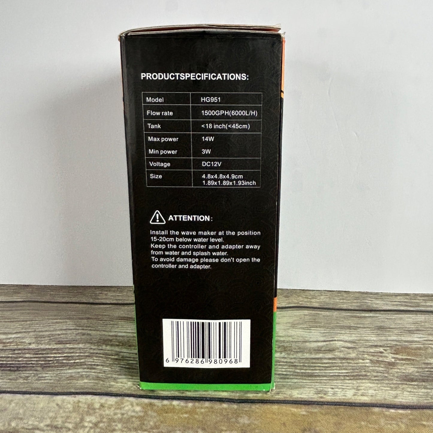 Hygger Quiet Magnetic Aquarium Wave Maker With Eco DC Controller HG951 1600GPH Adjustable Flow For Freshwater & Saltwater