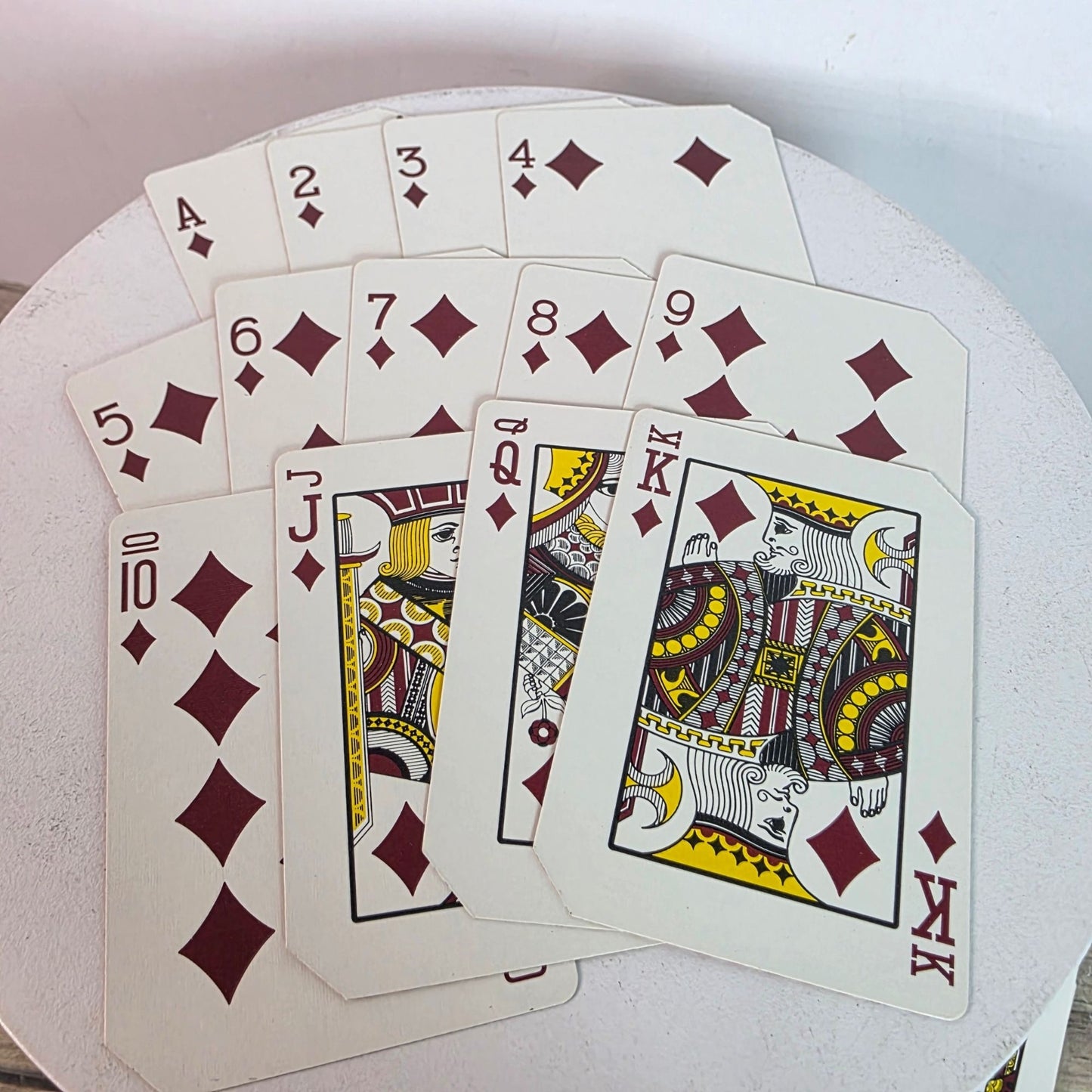 Authentic Gemaco Casino Floor Used Deck - Clown Jokers, Red Back, Casino Box Markings