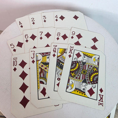 Authentic Gemaco Casino Floor Used Deck - Clown Jokers, Red Back, Casino Box Markings