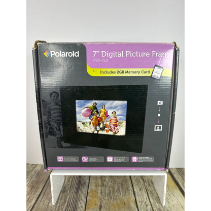Polaroid 7" Digital Picture Frame With Stand & Box