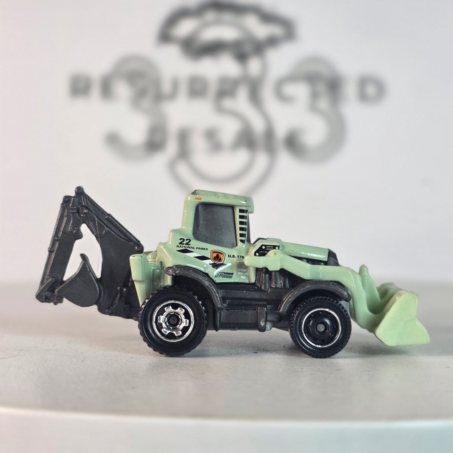 RARE 2022 Matchbox MBX Backhoe #29 National Parks Forestry HP1000 MINT!