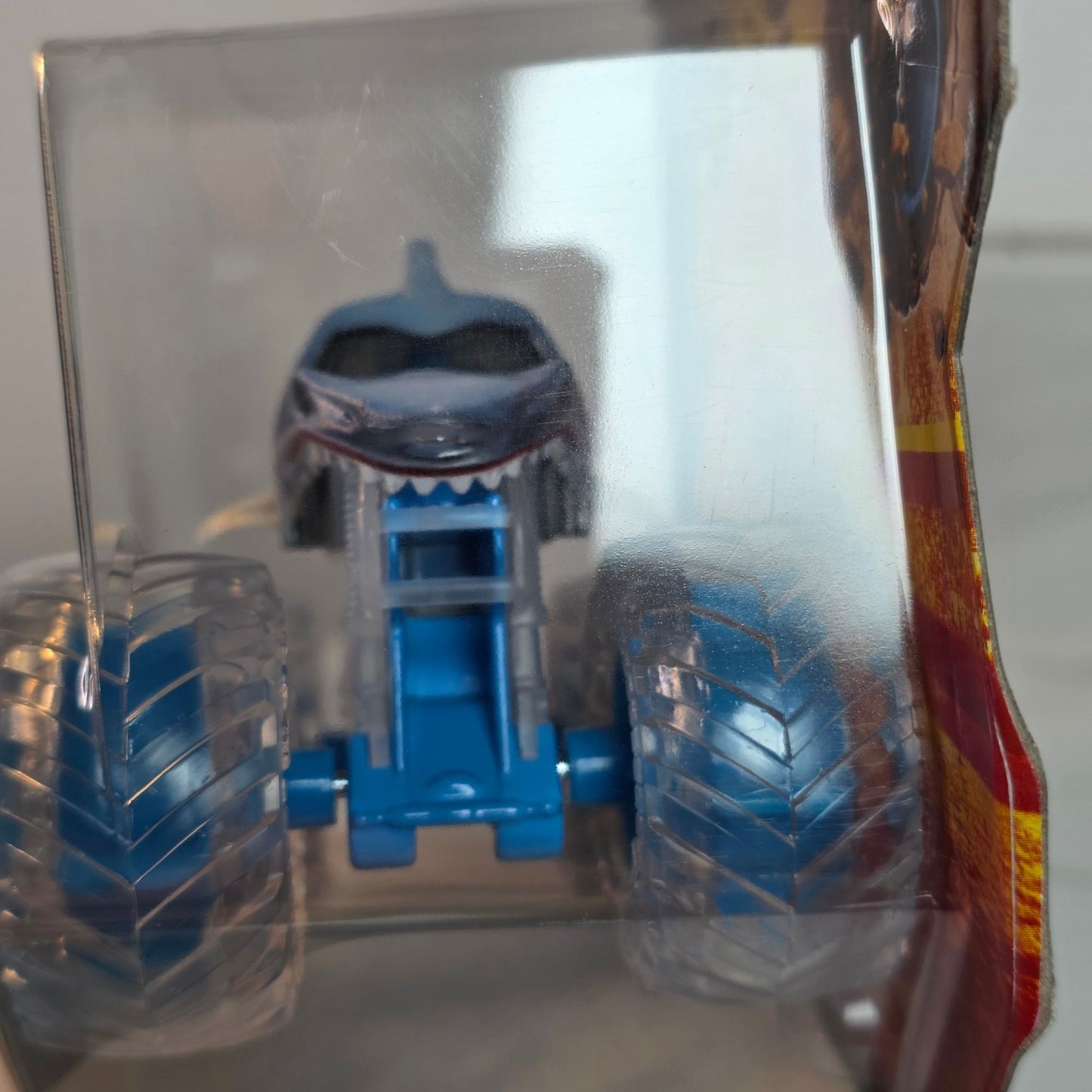 Monster Jam Megalodon Die-Cast Truck 1:64 Scale With Blue Transparent Wheels