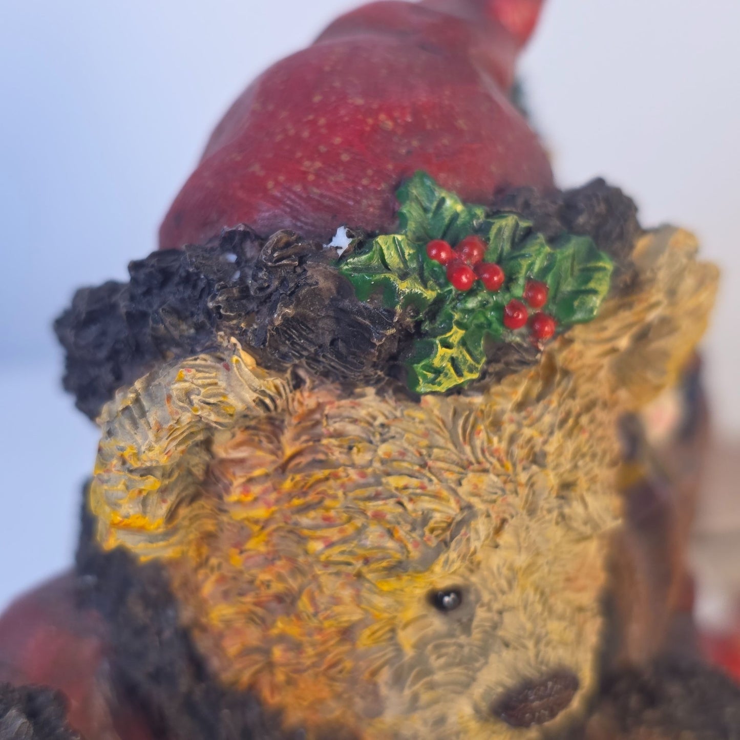 "Santa Bear" 1st Edition Figurine Stewart Sherwood 1999 Old Glory Cedric & Friends Holiday Collectible Decor SN #11