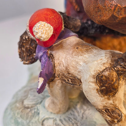 "Santa Bear" 1st Edition Figurine Stewart Sherwood 1999 Old Glory Cedric & Friends Holiday Collectible Decor SN #11