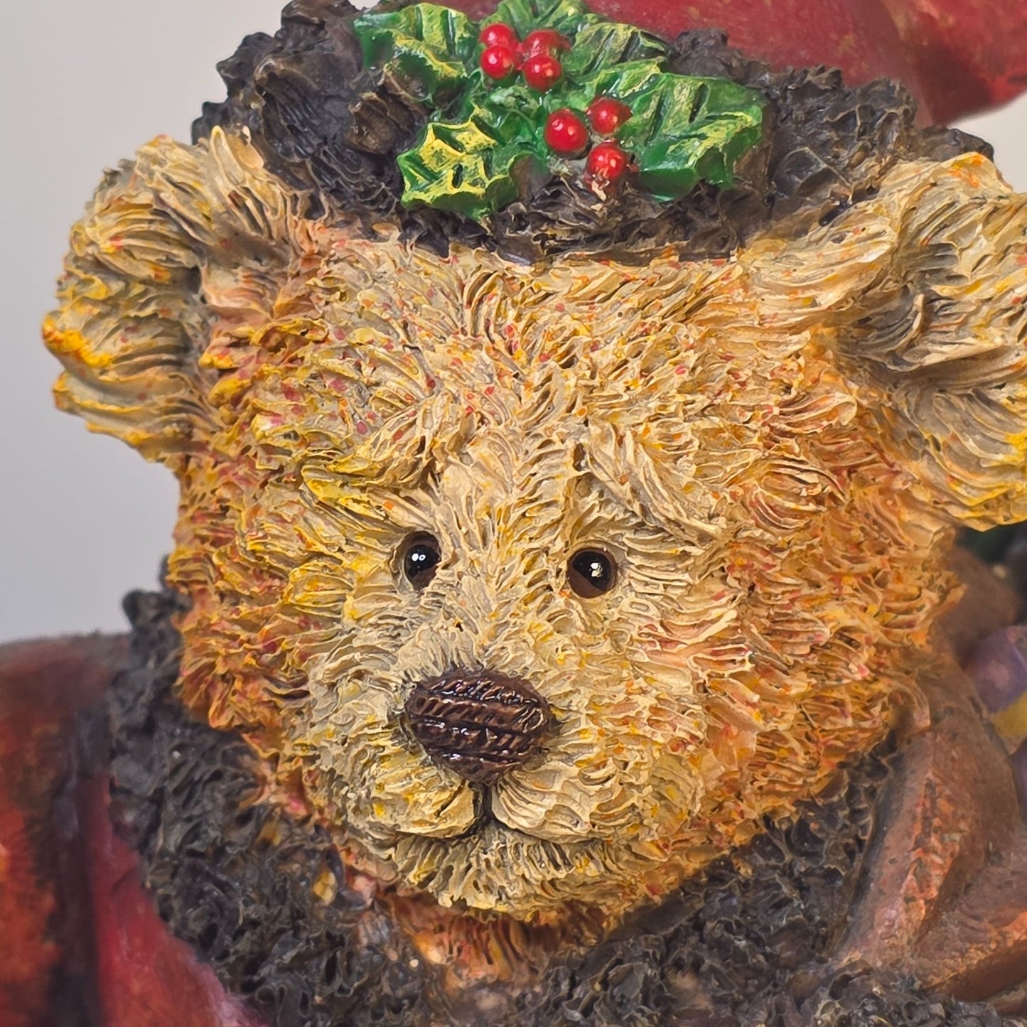 "Santa Bear" 1st Edition Figurine Stewart Sherwood 1999 Old Glory Cedric & Friends Holiday Collectible Decor SN #11