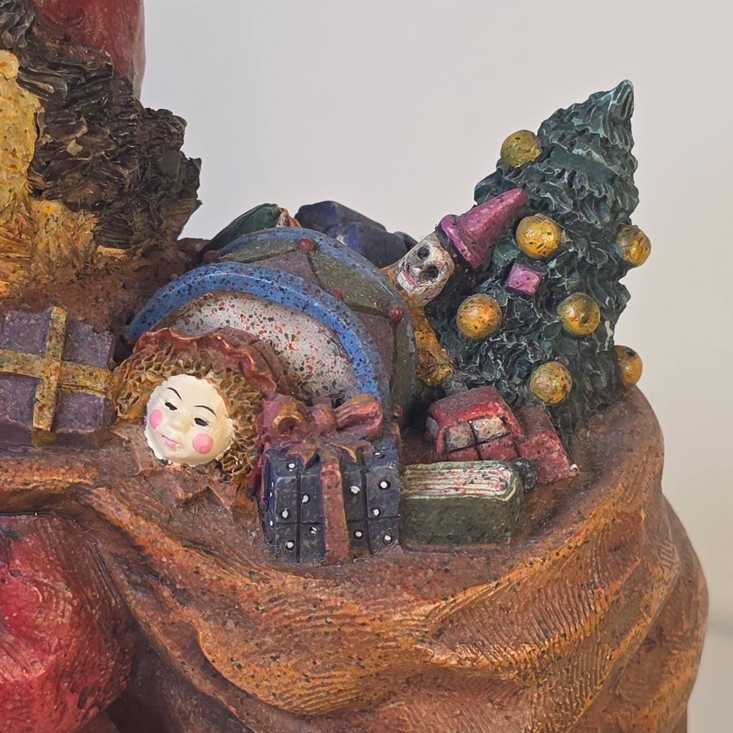 "Santa Bear" 1st Edition Figurine Stewart Sherwood 1999 Old Glory Cedric & Friends Holiday Collectible Decor SN #11