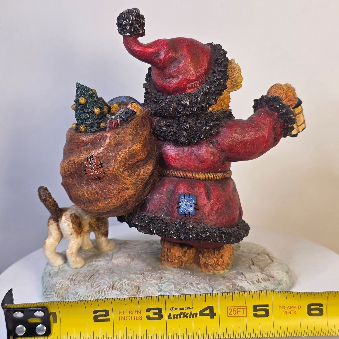 "Santa Bear" 1st Edition Figurine Stewart Sherwood 1999 Old Glory Cedric & Friends Holiday Collectible Decor SN #11