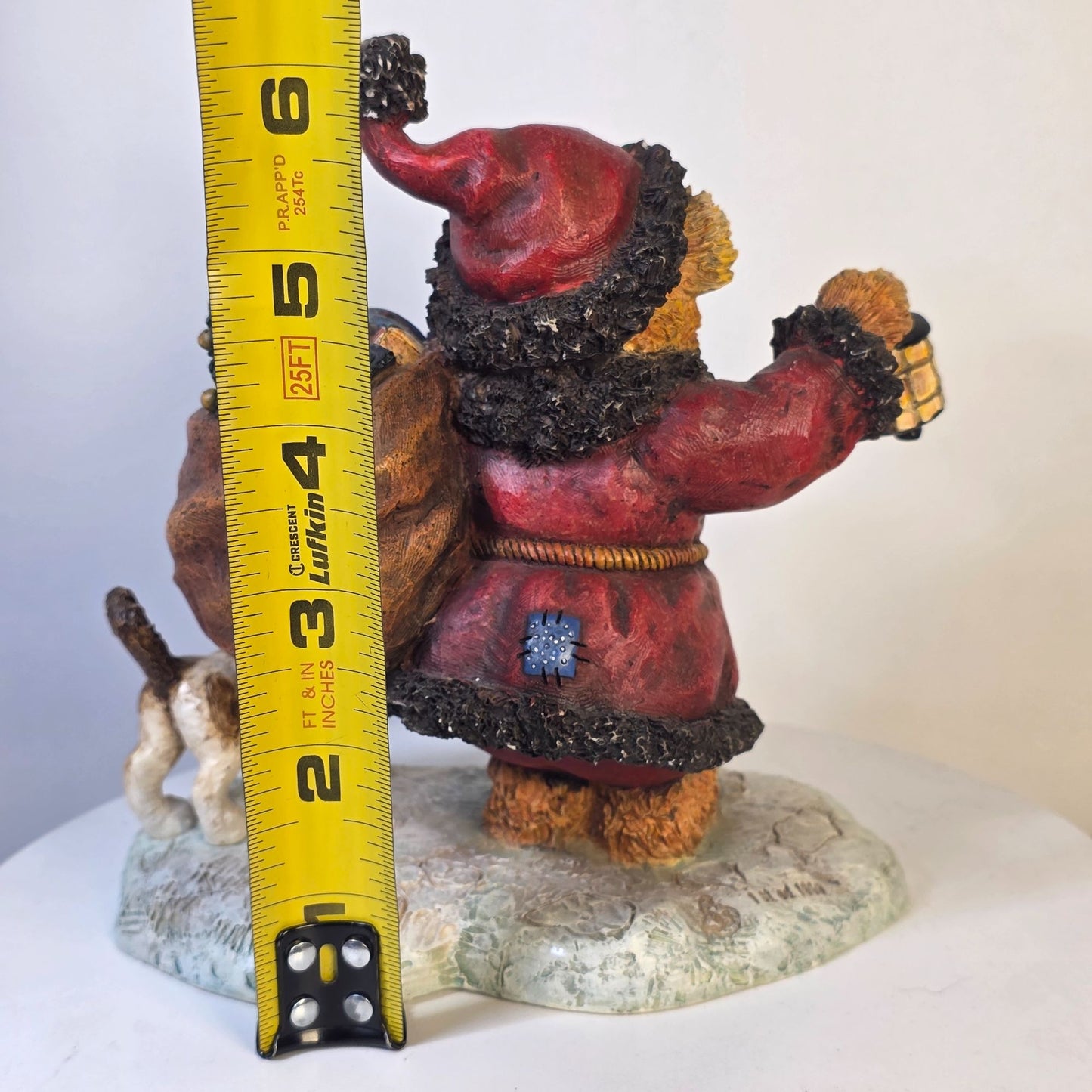 "Santa Bear" 1st Edition Figurine Stewart Sherwood 1999 Old Glory Cedric & Friends Holiday Collectible Decor SN #11