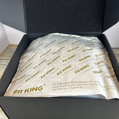 Fit King Hand Massager With Heat Rechargeable Adjustable Intensity & Modes Includes Manual & Storage Bag Black