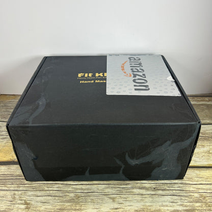 Fit King Hand Massager With Heat Rechargeable Adjustable Intensity & Modes Includes Manual & Storage Bag Black