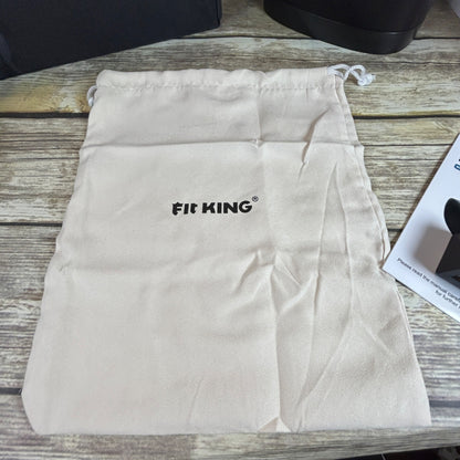 Fit King Hand Massager With Heat Rechargeable Adjustable Intensity & Modes Includes Manual & Storage Bag Black