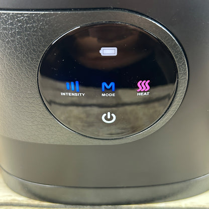 Fit King Hand Massager With Heat Rechargeable Adjustable Intensity & Modes Includes Manual & Storage Bag Black