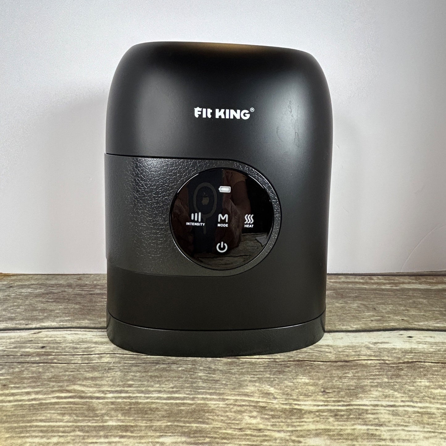 Fit King Hand Massager With Heat Rechargeable Adjustable Intensity & Modes Includes Manual & Storage Bag Black