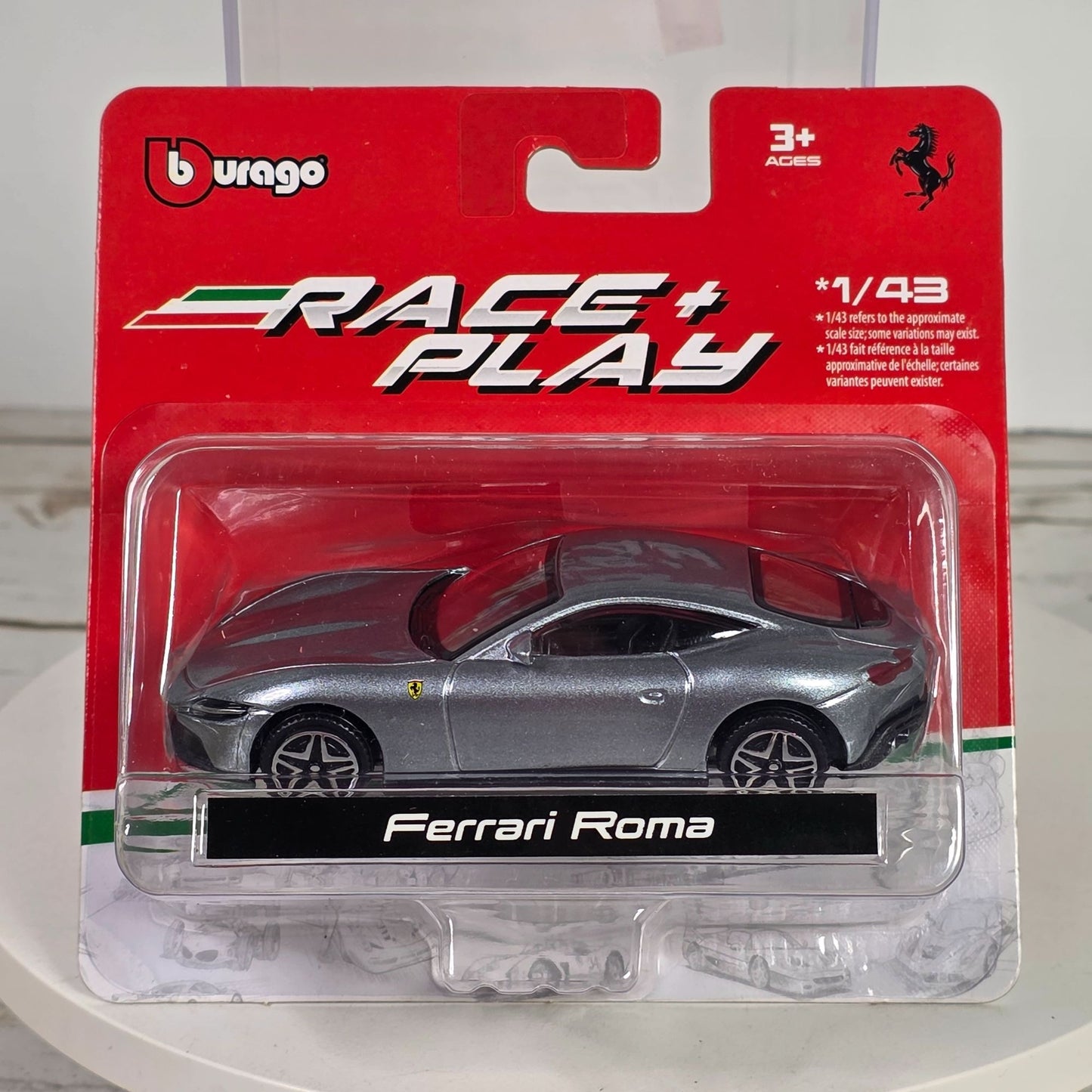 Ferrari Roma 1/43 Scale Die-Cast Model Car By Bburago Race & Play For Ages 3+