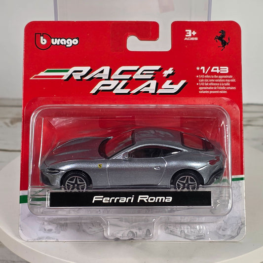 Ferrari Roma 1/43 Scale Die-Cast Model Car By Bburago Race & Play For Ages 3+