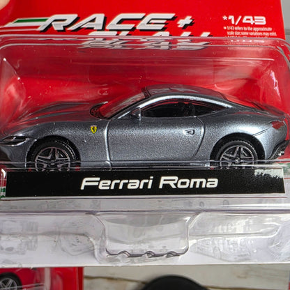 Ferrari Roma 1/43 Scale Die-Cast Model Car By Bburago Race & Play For Ages 3+