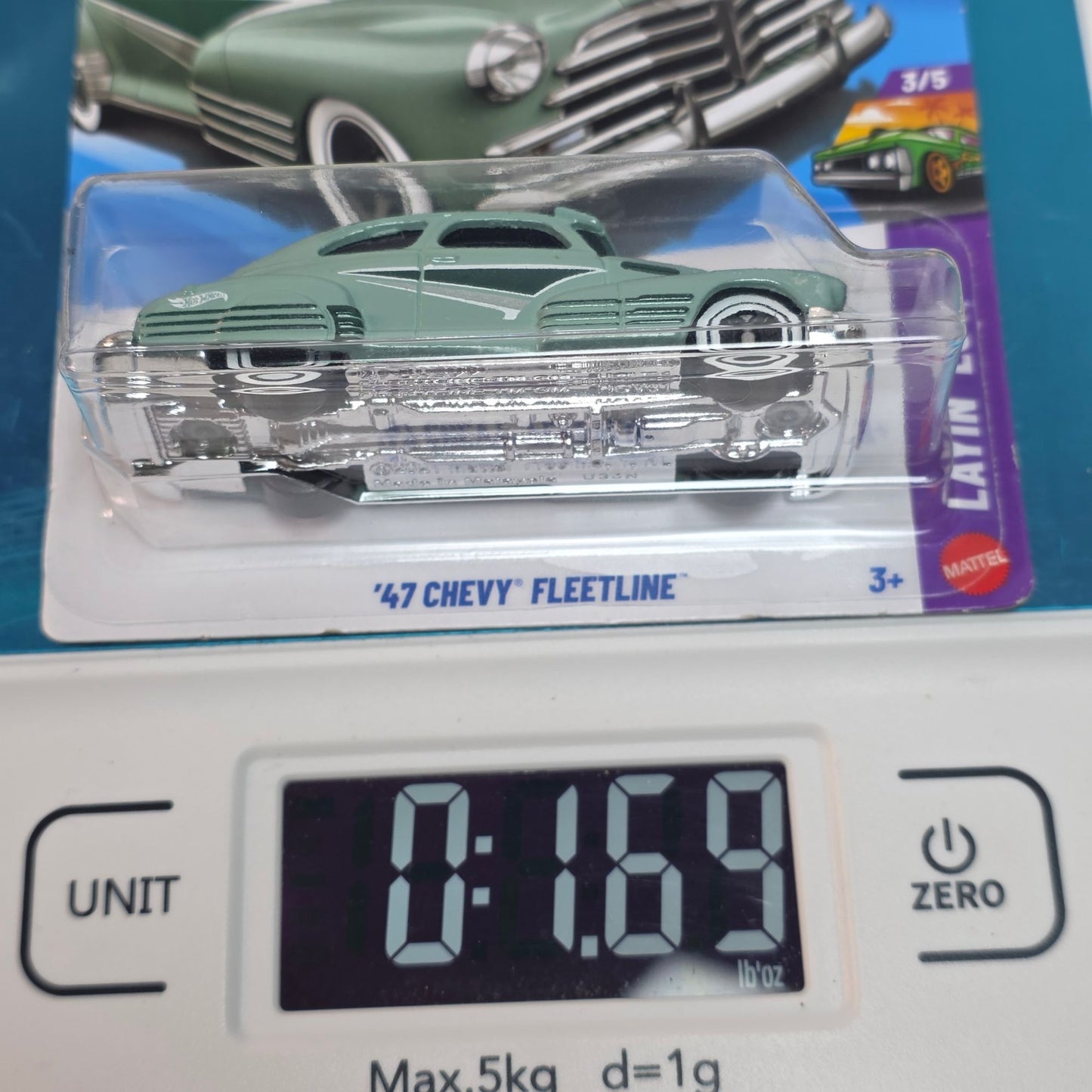 Hot Wheels 47 Chevy Fleetline Mint Green