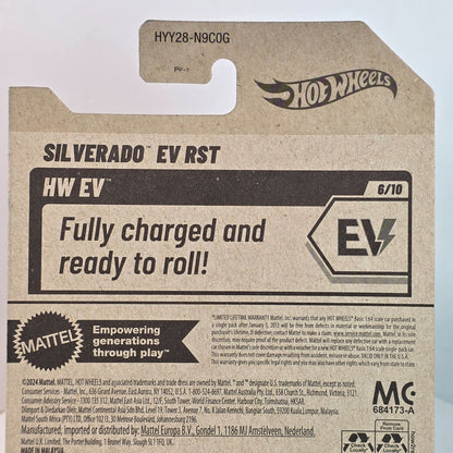Hot Wheels 2024 Silverado EV RST HW EV 86/250 Collectible Toy Car