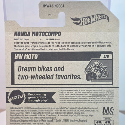 Hot Wheels Honda Motocompo 1:64 Diecast Model New For 2025