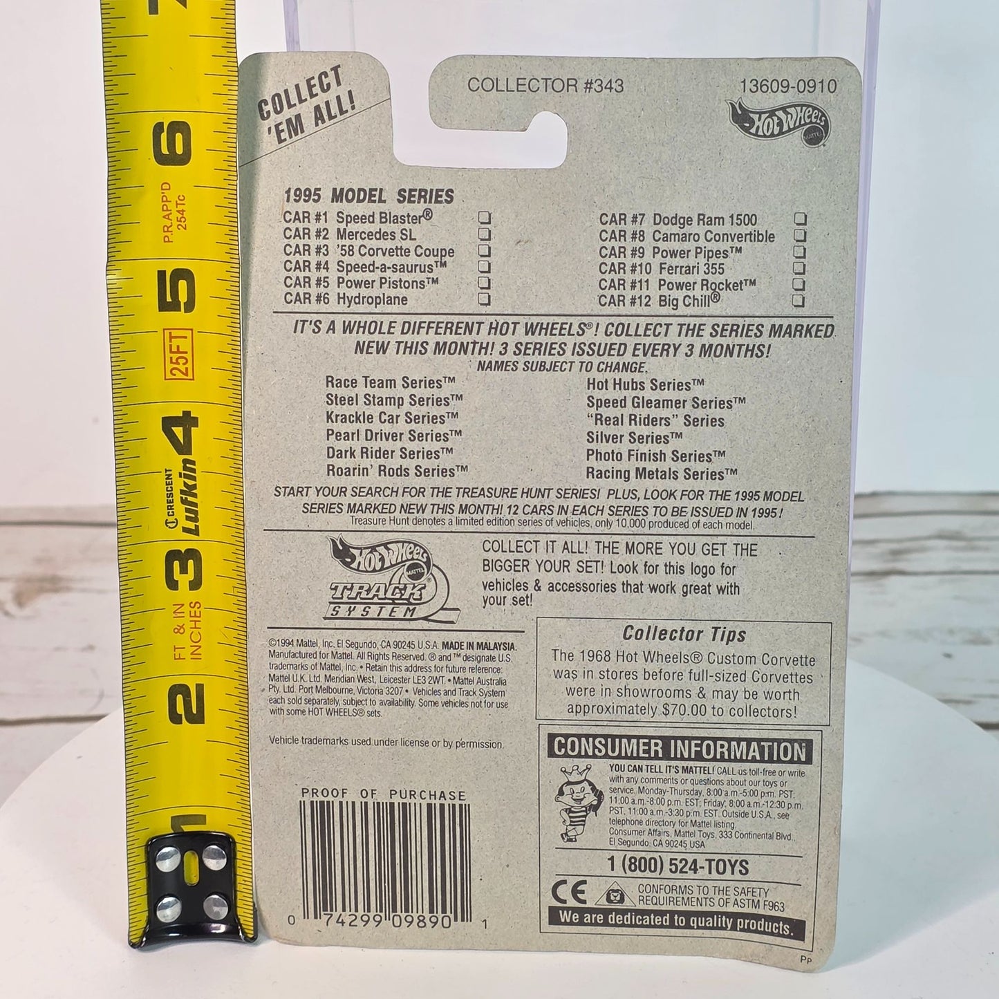 Hot Wheels 1995 Model Series Speed Blaster Die-Cast Car Mattel