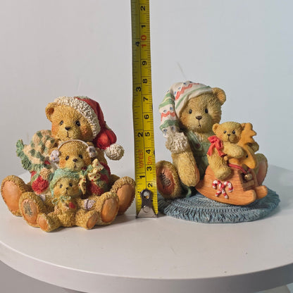 Vintage Cherished Teddies Theodore Samantha Tyler & Hans Figurines Set