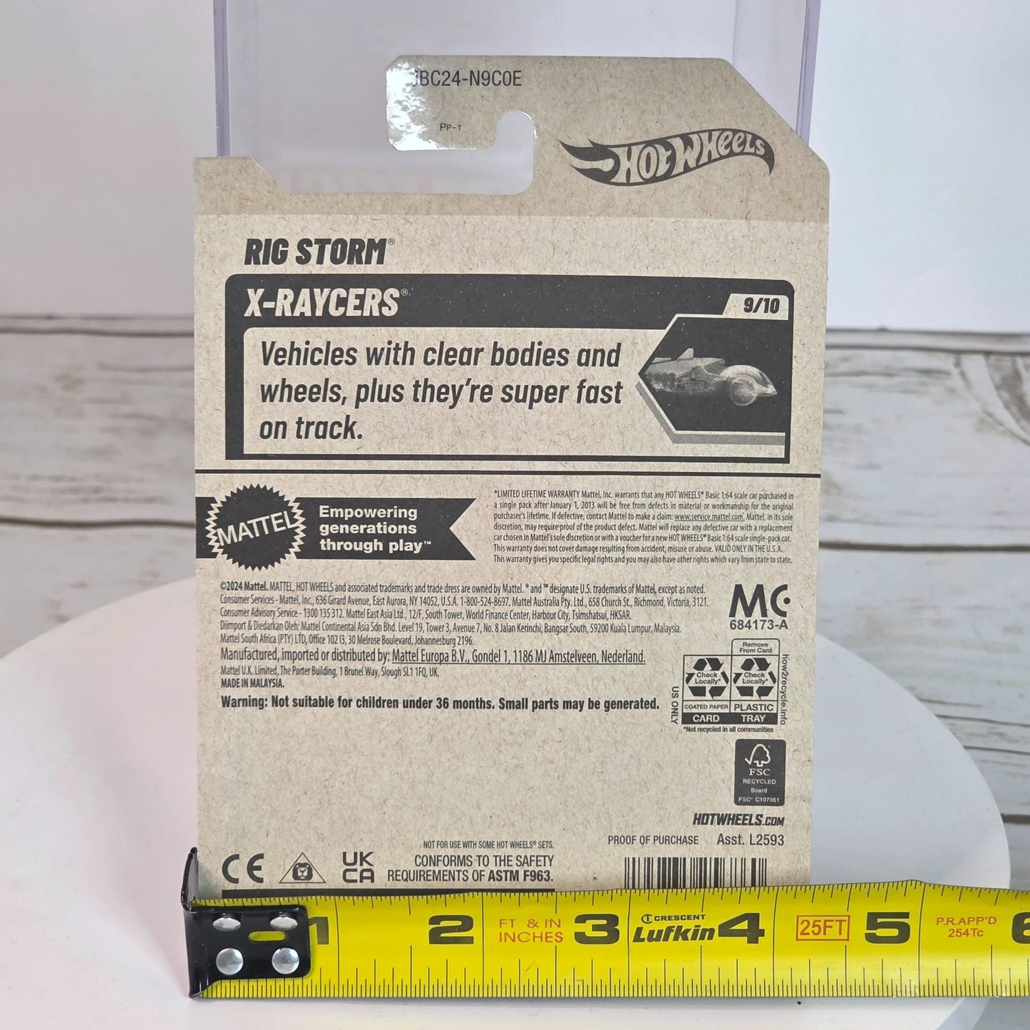 2025 E Case Treasure Hunt Hot Wheels X-Racers Rig Storm Purple Semi Truck Die-Cast Car 1:64 Scale Collectible Model