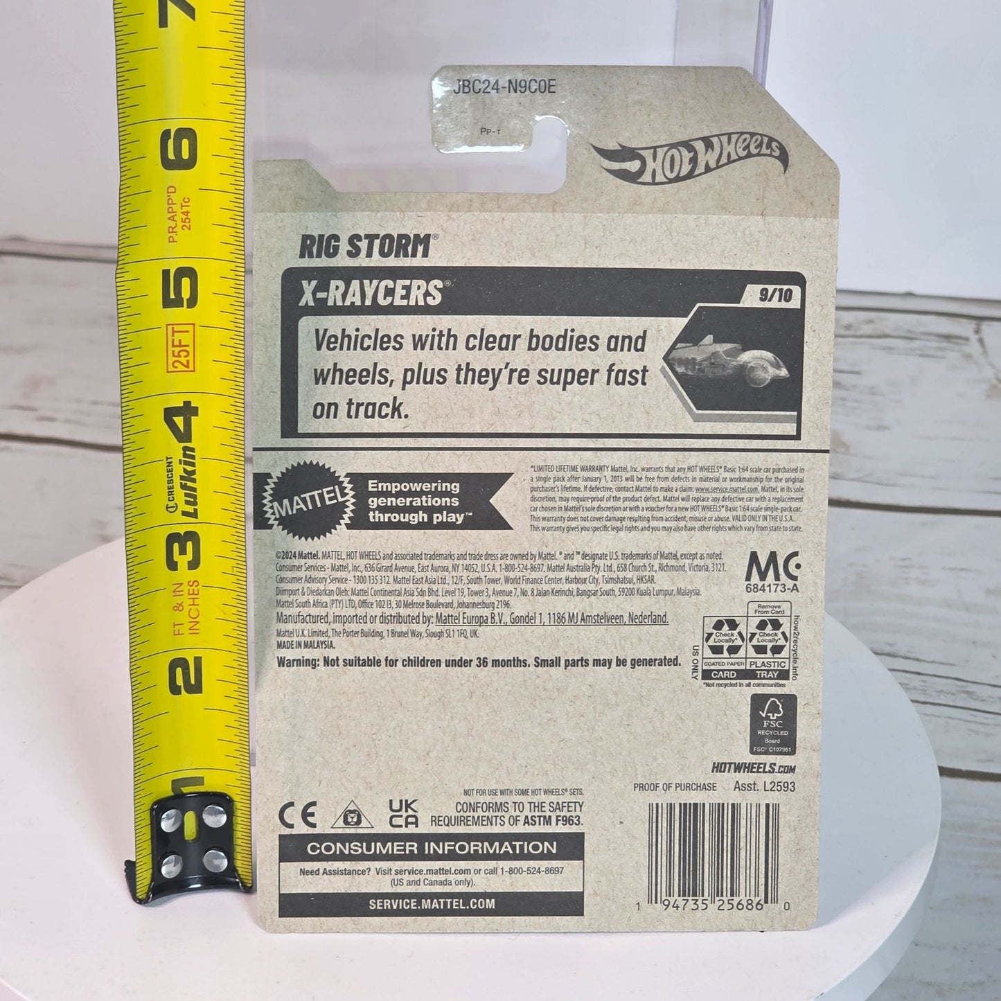 2025 E Case Treasure Hunt Hot Wheels X-Racers Rig Storm Purple Semi Truck Die-Cast Car 1:64 Scale Collectible Model