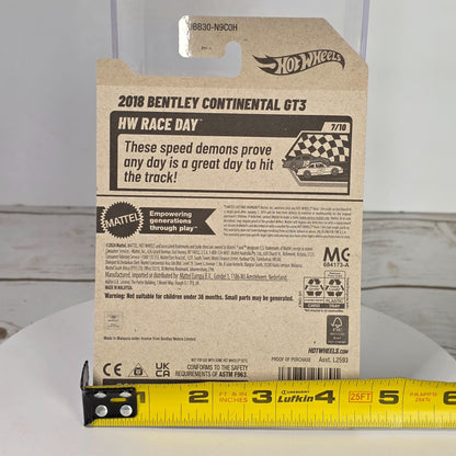 Hot Wheels 2018 Bentley Continental GT3 Die-Cast Car