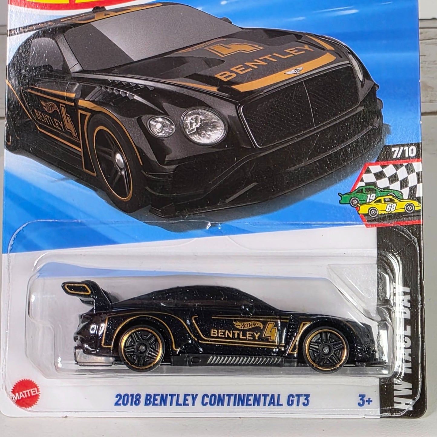 Hot Wheels 2018 Bentley Continental GT3 Die-Cast Car