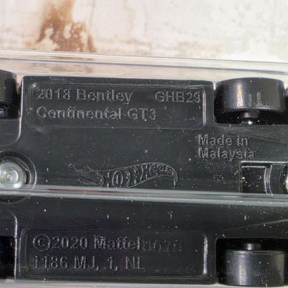 Hot Wheels 2018 Bentley Continental GT3 Die-Cast Car