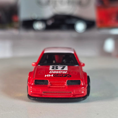Hot Wheels '87 Ford Sierra Cosworth Red Rally Loose Mint GFX