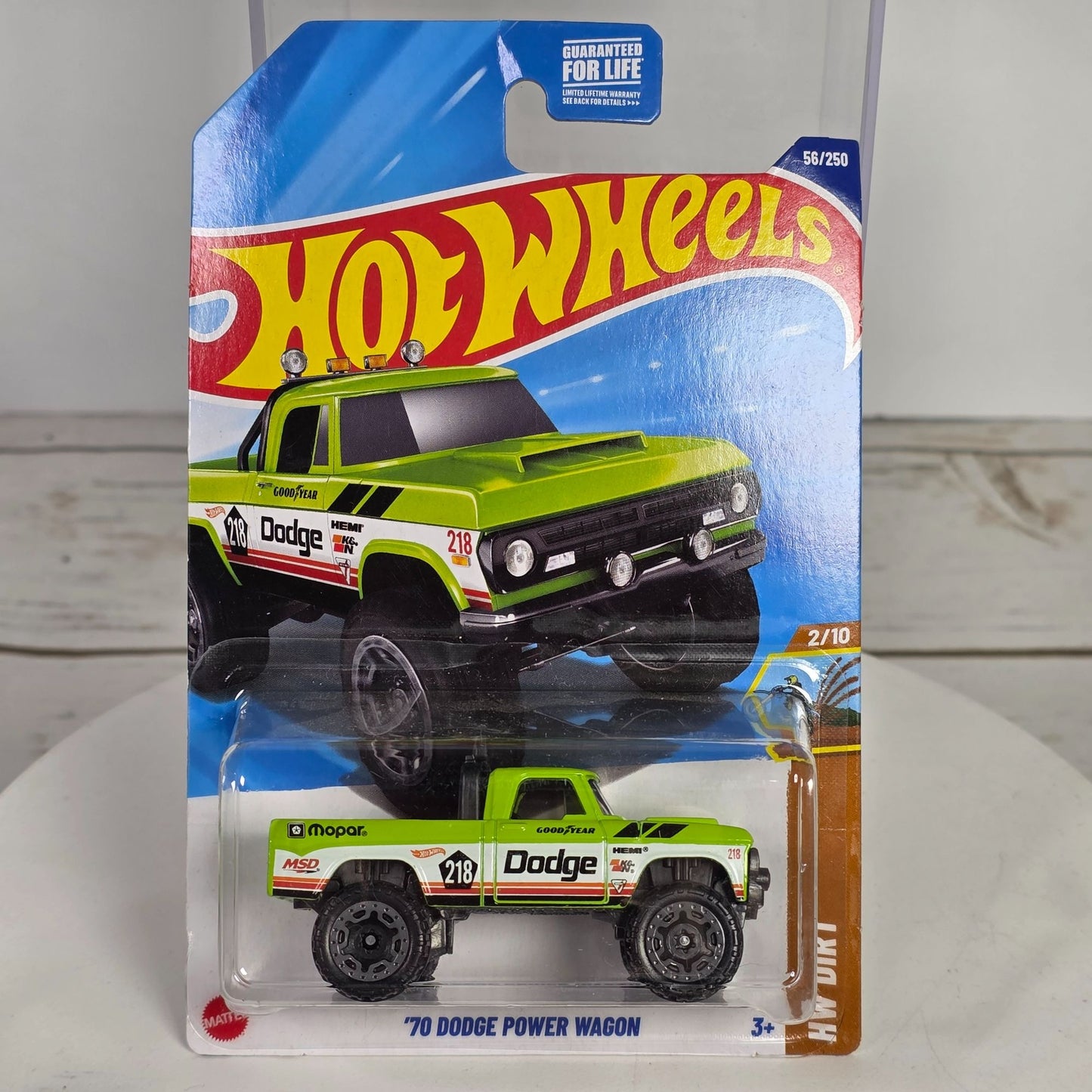 Hot Wheels 70 Dodge Power Wagon 1:64 Scale Die-Cast Truck  Limited Edition 56/250  HW Dirt Series