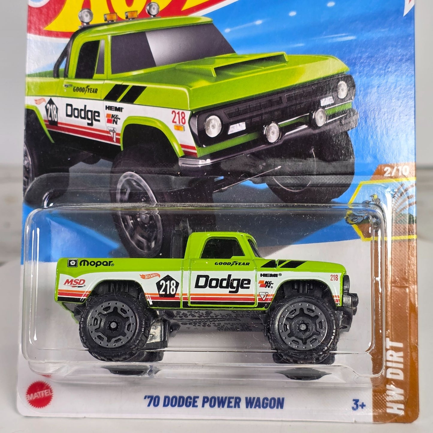 Hot Wheels 70 Dodge Power Wagon 1:64 Scale Die-Cast Truck  Limited Edition 56/250  HW Dirt Series